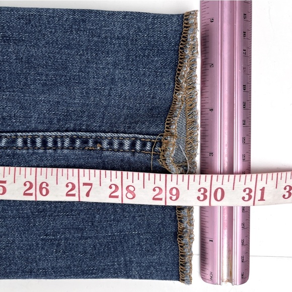 Hudson Jeans Women’s 31 Bacara Crop Straight Cuffed MONMARTRE Medium Wash - Picture 12 of 14